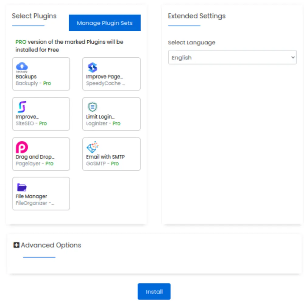wordpress softaculous plugin install